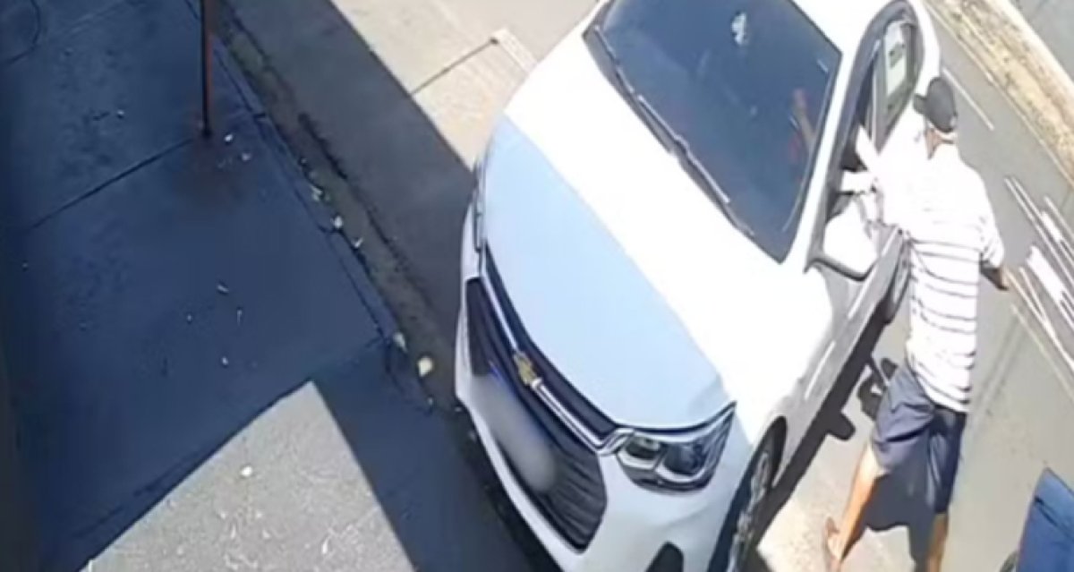 VÍDEO: Ex atira em mulher dentro de carro e depois se mata em Uberlândia; câmera flagra o crime