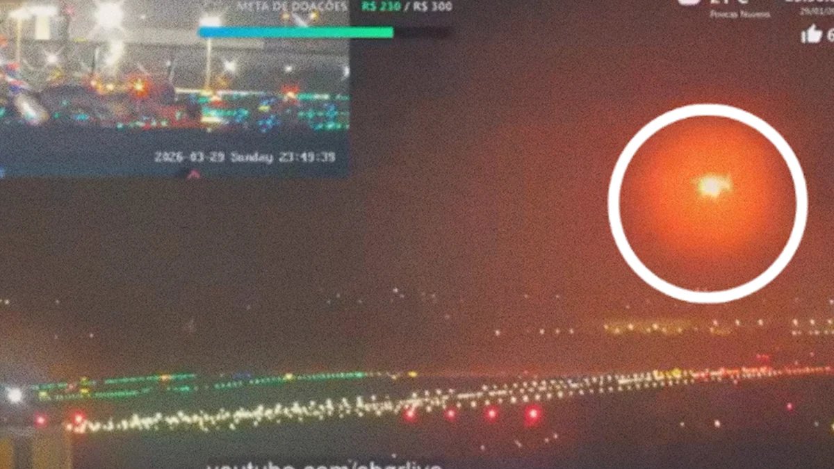 VÍDEO: Turbina de avião explode em Guarulhos e piloto faz pouso de emergência