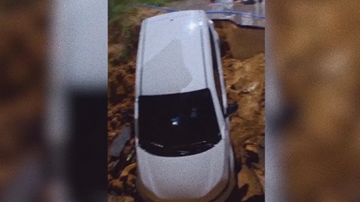 VÍDEO: Acidente no Tarumã: falta de iluminação provoca queda de carro em ponte