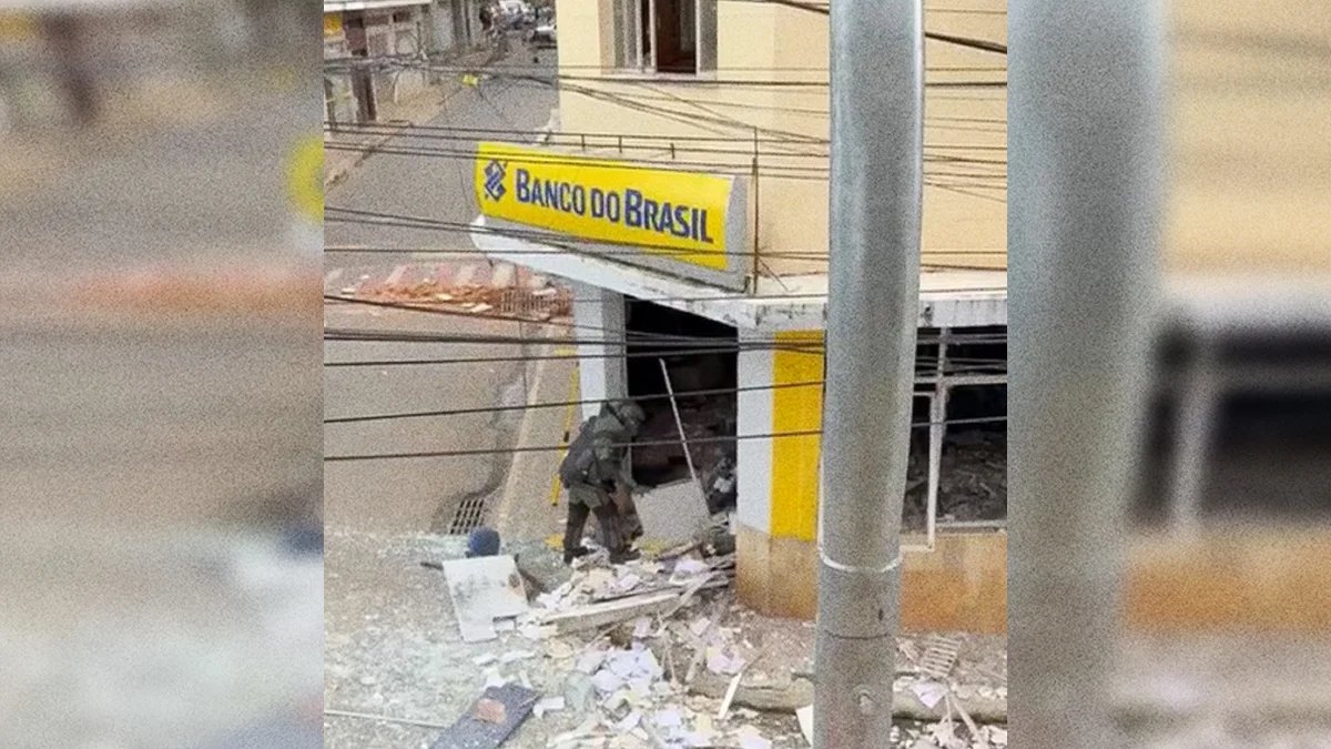 VÍDEO: Ataque a agência do Banco do Brasil explode prédio e assusta moradores em MG