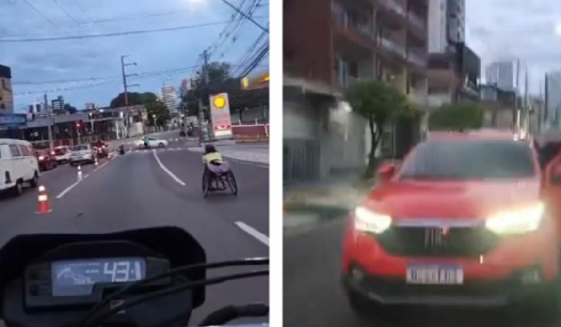 VÍDEO: Motorista bêbado atropela atleta cadeirante durante corrida em Manaus e tenta fugir